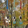 3Pcs Boho Macrame Wristlet Keychain Keying KEYC-SW00004-09-8