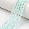 Electroplate Opaque Solid Color Glass Beads Strands LS-EGLA-A034-P2mm-L09-1
