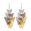 430 Stainless Steel Butterfly Dangle Earrings EJEW-A137-05P-03-4