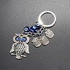 Metal Owl Keychains PW-WG14111-01-2