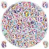 100Pcs Unicorn PVC Adhesive Stickers Set PW-WG66892-01-1