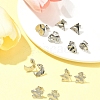 12Pcs 6 Styles 304 Stainless Steel Stud Earring Findings FIND-FS0002-39-8