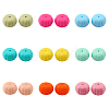 CHGCRAFT 18Pcs 9 Colors Halloween Theme Food Grade Eco-Friendly Silicone Beads SIL-CA0001-59-1