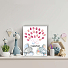 Canvas Fingerprint Painting DIY-WH0466-010-4