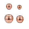 200Pcs 4 Size Brass Spacer Beads KK-LS0001-13RG-1
