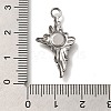 304 Stainless Steel Pendant Cabochon Settings STAS-H223-24AS-3