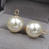 Resin Imitation Pearl Pendants X-RESI-E014-04G-1