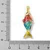 Brass Enamel Pendants LS-KK-Z124-03G-01-3