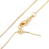 Rack Plating Brass Clear Cubic Zirconia Bee Pendant Box Chain Necklaces NJEW-P317-05G-3