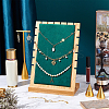 Bamboo Wood Multiple Necklace Display Stands NDIS-WH0003-008-5