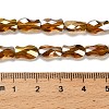 Electroplate Glass Beads Strands EGLA-P066-01A-AB12-4
