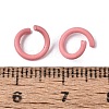 Spray Painted Iron Open Jump Rings IFIN-T017-04B-22-2