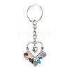 Alloy Heart Charm Keychains KEYC-JKC00607-1