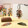 Biyun DIY Monstera Leaf Dangle Earring Making Kits DIY-BY0001-38-14