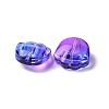 Transparent Spray Painted Glass Beads GLAA-I050-12J-2