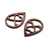 Walnut Wood Laser Cut Pendants WOOD-Q051-01C-2