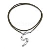 Waxed Cotton Cord Necklace Making LS-MAK-S034-020-3
