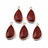 Natural Red Jasper Pendants G-N326-136-03-2