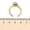 Natural Turquoise Finger Rings RJEW-Q006-01G-G-3