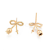 Brass Stud Earring Findings KK-N216-538-2