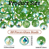 80Pcs AB Color Plated Glass Beads EGLA-PA0001-41C-2