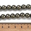 Natural Gold Pyrite/Golden Pyrite Beads Strands X-G-G459-B01-8mm-5