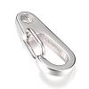 Tarnish Resistant 304 Stainless Steel Keychain Clasp Findings STAS-R065-74-2