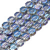 Electroplate Translucent Glass Beads Strands EGLA-N002-27-D03-1