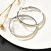 304 Stainless Steel Hoop Earrings for Women EJEW-C096-43GP-04-4