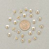 100 Pairs Brass Bullet Clutch Earring Backs KK-YW0001-32-4