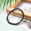 Natural Tiger Eye Bracelets Set for Men Women BJEW-JB06737-4