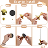 18Pcs Aluminium & Iron Candle Holders AJEW-WA0004-85A-3