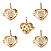 Brass Micro Pave Clear Cubic Zirconia Diffuser Locket Pendants ZIRC-SZ0003-60-1