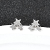 304 Stainless Steel Stud Earrings EJEW-H161-01P-B-1