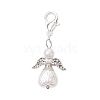 Angel Acrylic Imitation Pearl Pendant Decorations HJEW-JM02318-1