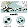   100Pcs 10 Style 1-Hole Plastic Buttons BUTT-PH0001-12-6