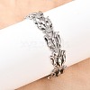 304 Stainless Steel Link Chain Bracelets Hand Polished BJEW-D379-09P-5