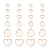 24Pcs 6 Style Natural Capiz Shell Charms SSHEL-TA0001-06-10