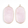 Natural Rose Quartz Pendants G-S344-18D-2