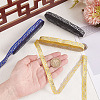 3 Rolls 3 Colors Polyester Floral Ribbon OCOR-HY0001-09A-3