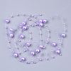 ABS Plastic Imitation Pearl Beaded Trim Garland Strand SACR-T354-01C-2