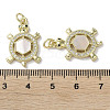 Brass Micro Pave Cubic Zirconia Pendants KK-G485-28G-01-3