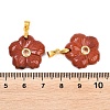 Natural Red Jasper Carved Pendants G-A315-01G-06-3