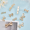 CHGCRAFT 20Pcs 10 Style Zinc Alloy Bag Decorative Buckle Clip FIND-CA0006-49-3