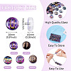 100Pcs 5 Styles Transparent Electroplated UV Plating Glass Beads GLAA-TA0003-19D-4