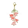 Glass & Acrylic Pendant Decorations HJEW-TA00091-02-1