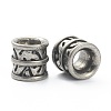 304 Stainless Steel European Beads STAS-I181-015AS-2