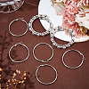 SOFPLATE 30 Pairs 304 Stainless Steel Hoop EarRing Shapes EJEW-SP0001-02B-P-4