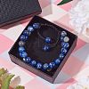 Natural Lapis Lazuli Braided Bead Bracelet BJEW-SW00001-10-7