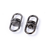 Alloy Double Eye Swivel Clasps PALLOY-WH0082-47B-1